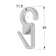 CURTAIN RAIL RING CLIP D.35 D.28 D.23 / WHITE